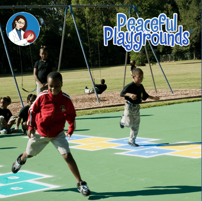 Peaceful Playground hopscotch game