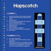 Hopscotch stencil