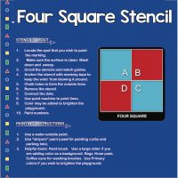 Four Square Stencil