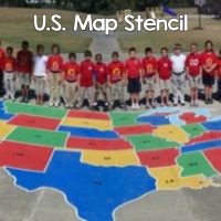 U.S. Map Stencil