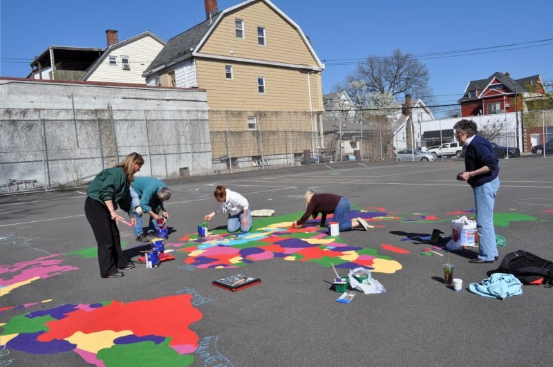 World Map Painting