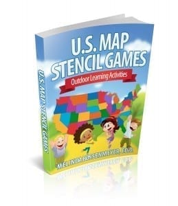 U.S. Map Games Book 3d