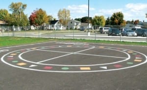 Students at Lemmer Elementary have new playground markings