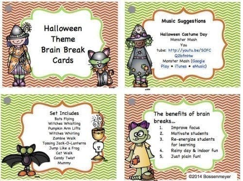 Brain Breaks Halloween 4 up