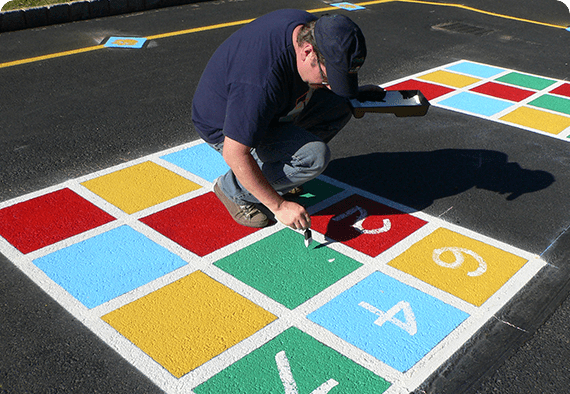 Peaceful Playgrounds painted games