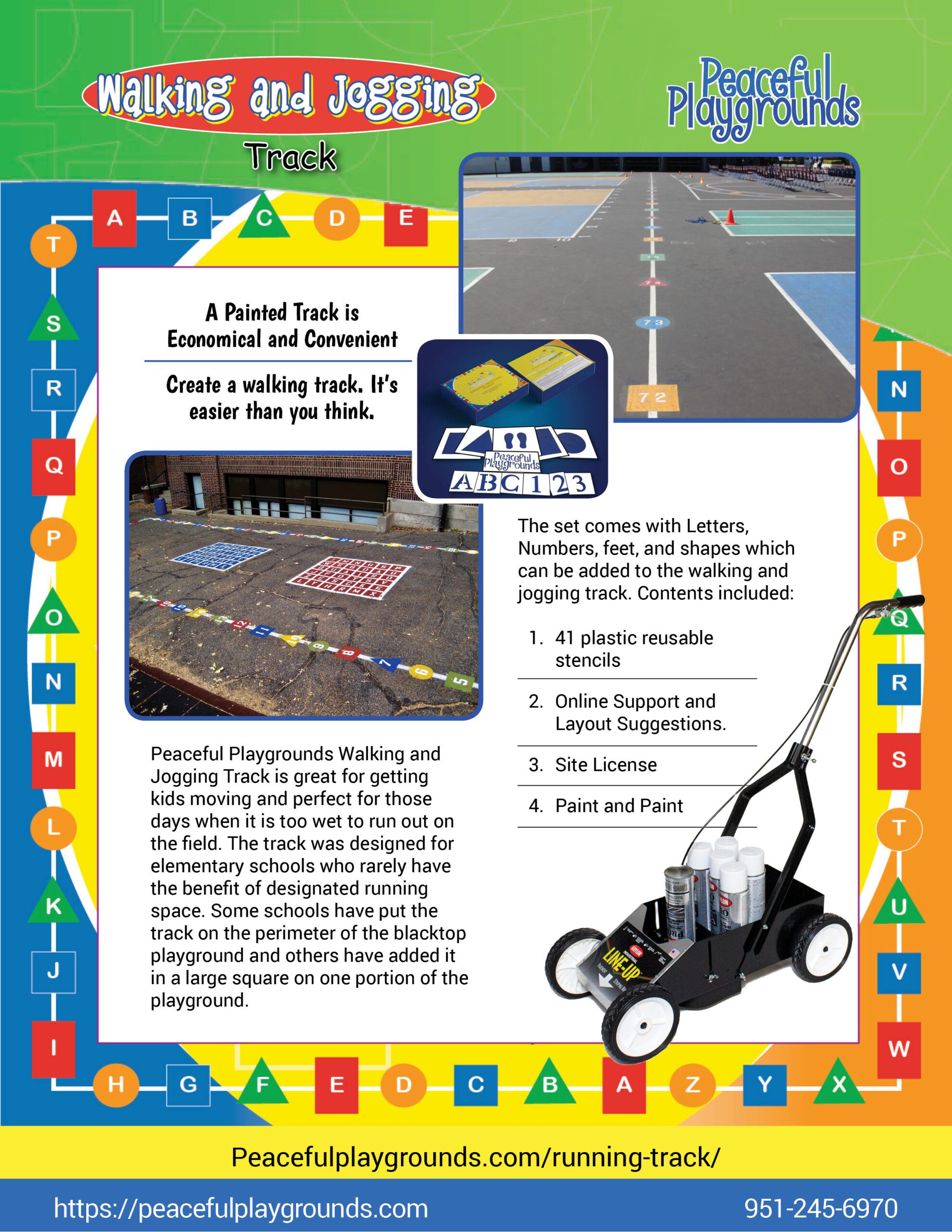 Walking Jog track pix brochure