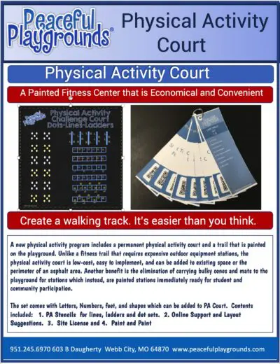 physical activity court flyer