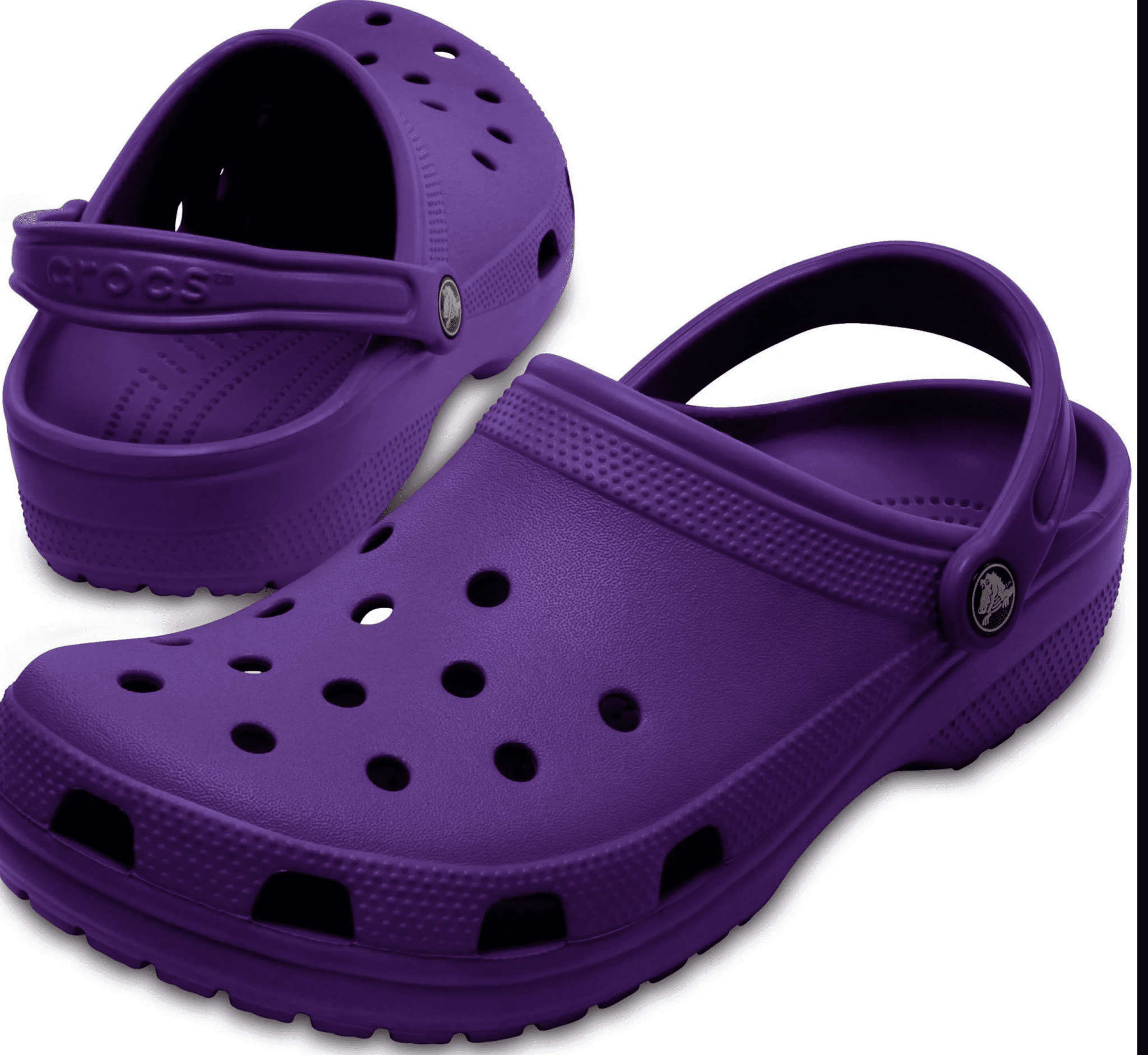 purple crocs